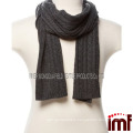 Cashmere Scarf Classic Cable Knit Scarf Gray